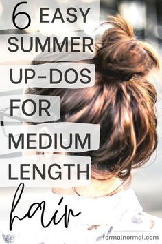 Casual Up Dos For Medium Hair, Hot Weather Hairstyles For Medium Hair, Easy Messy Updo For Medium Hair, Hairstyles For Medium Length Hair Easy Simple Casual Updos, Easy Beach Updos For Medium Hair, Easy Everyday Updos For Medium Hair, Cute Summer Updos Easy, Medium Length Hair Updos Easy Casual, Easy Shoulder Length Updo