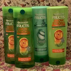 Brand New Never Been Used. You’ll Receive 2x Garnier Grow Strong Shampoos 1x Garnier Grow Strong Conditioner 1x Garnier Pure Clean Conditioner. Garnier Hair Products, Garnier Grow Strong, Garnier Whole Blends Shampoo, Garnier Whole Blends, Thicker Fuller Hair, Thickening Shampoo, Hair System, Grow Strong, Hair Shampoo