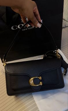 Cute Black Purse, Coach Bags Aesthetic, Coach Aesthetic, Purse Necessities, Diesel Bag, Fancy Purses, My Style Bags, Dream Bags