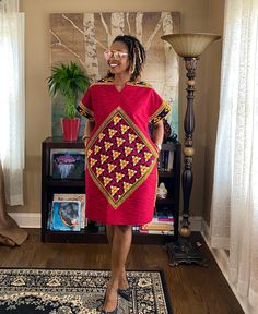 "This is a unique African midi dress in multi print Comfy dress made from Ankara fabric cut to flatter your curves Style is loosely cut for wiggle room, length can be increased a little per customer request. *Made to order item, we prefer to use your measurements, please select the size closest to yours, then include your bust and hip measurements at check out - *️⃣MEASUREMENT GUIDE: US \"2\" /UK \"6\" XXS Bust:31 Hips: 34 US \"4\"/ UK \"8\" XS - Bust:32 Hips: 36 US \"6\"/ UK \"10\" S - Bust:34 Ankara Print Dress, Dress Ankara, Short Maxi Dress, African Prom Dresses, Dresses African, Nose Mask, Red Shirt Dress, Printed Short Dresses, Valentine Dress