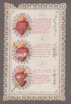 an old fashioned valentine's day card with hearts and flowers on it, in white paper