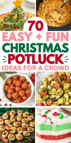 christmas potluck ideas for a crowd that are easy and fun to make with the kids