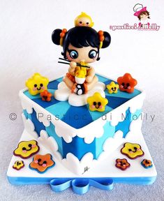 i Pasticci di Molly Cute Kawaii Stuff, Unique Treats, Cloud Cake, Kids Cakes, Character Cakes