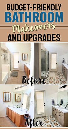 bathroom makeovers and upgrades before and after