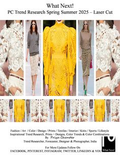 Nyfw Ss25, Ss25 Trends, Mood Board Fashion Inspiration, Laser Cut Fabric, Resort 2025