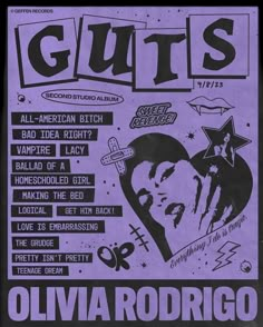 an old poster with the words guts on it