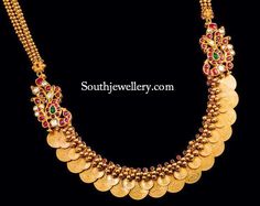 Kasula Peru, South Jewellery, Kasu Mala, Latest Jewellery Designs, Latest Indian Jewellery, Antique Gold Jewelry Indian, Wedding Jewellery Collection, Antique Gold Jewelry