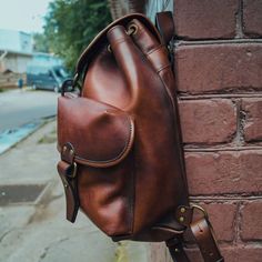 Backpack Handmade Full Grain Leather Backpack Travel Backpack | Etsy Classic Outdoor Backpack With Leather Backing, Classic Backpack With Adjustable Strap For Everyday, Classic Leather Backpack For Outdoor, Classic Outdoor Leather Backpack, Outdoor Backpack With Leather Lining, Classic Backpack With Waxed Finish For Everyday Use, Classic Brown Backpack For Outdoor Use, Everyday Carry Backpack With Waxed Finish, Classic Brown Backpack For Outdoor