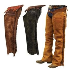 ad eBay - Find many great new & used options and get the best deals for Men Native American Cowboy Style Suede Leather Pant Rodeo Mountain Western Chap at the best online prices at eBay! Free shipping for many products! Native American Cowboy, Cowboy Chaps, Western Chaps, Riding Chaps, Cowboy Pants, Cowboy Stuff, Mountain Men, Cowboy Costume, Rodeo Fashion