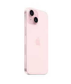 an iphone 11 pro in pink is shown with the camera facing up and to the side