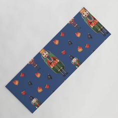 a blue tie with cartoon characters on it