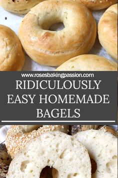 bagel_sandwiches_recipe Sourdough Bagels Recipe, Easy Homemade Bagels, Bagels Recipe, Sourdough Bagels, Plain Bagel, Homemade Sourdough, Bread Making