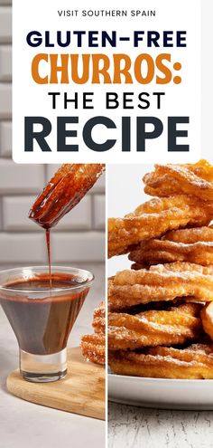 gluten - free churros the best recipe for dipping sauce on them