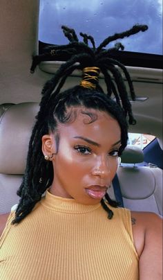 Fall Loc Hairstyles, Vacation Styles For Locs, Locs With Swoop Bangs, Concert Loc Styles, Locs With Big Parts, Cute Locks Hairstyles, Professional Loc Hairstyles, Styling Locs Without Retwisting, Crazy Loc Styles