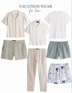 Man Resort Wear, Mens Resort Outfits, Mens Beach Resort Outfits, Outfit For Beach Men, Beach Vacation Outfits For Men, Beach Resort Outfits Men, Resort Wear For Men Beaches, Hawaii Outfits For Men