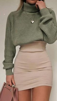 Causual Outfits, Spring Outfits Women, A Skirt, Weekend Outfit, Crochet Bags, Really Cute Outfits, 가을 패션, Fall Fashion Outfits, Teenage Fashion Outfits