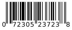 a bar code is shown with the number and date in black on a white background