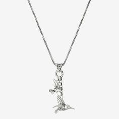 Included: 1 Pendant(s), 1 Necklace Chain(s)Features: Quick ShipJewelry Closure: Lobster ClaspLink Construction: SolidMetal Color: WhiteChain Length: 18 InchChain Width: 1.2 MillimetersChain Gauge: 025Pendant Length: 41mmPendant Width: 22.8mmChain Construction: RopeCare: Wipe CleanMetal: Sterling SilverNecklace Type: Pendant NecklacesPendant & Charms Type: PendantsCountry of Origin: Imported Hummingbird Pendant, Necklace Chain, Pendant Necklaces, Jewellery And Watches, Chains Necklace, Bali, Fine Jewelry, Charms, Necklaces