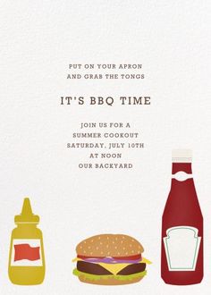 Customize 'Cheeseburger' BBQ Invitation online and send via email, text message, or a shareable link. Instantly track deliveries and opens, and message recipients.