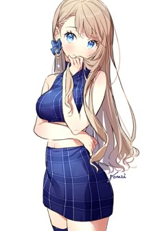 Лана Anime And Manga, Blue Eyes, Blonde Hair, Manga Anime, Long Hair, Anime Art, Character Design