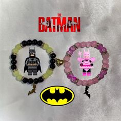 * Batman X Batfairy * Matching bracelets for 2 Available linked in my bio ✨🥹 all bracelets are handmade and designed by me 🙈 #smallbusiness #y2kjewelry #explorepage #explorepage✨ #braceletsbymar #instagram #beadedbracelets #braceletbusiness #jewelry #makemefamous #charmbracelets #bracelets #braceletstacks #braceletlover #friendshipbracelets #matchingbracelets #handmadebracelets #handmadejewelry #braceletsforsale #braceletslovers #batman #legobatman #batfairy Fairy Batman, Homemade Bracelets, Crystal Bead Jewelry, Friendship Bracelets With Beads, Diy Jewelry Projects, Bracelet Craft Diy, Bff Necklaces, Diy Bracelets Patterns