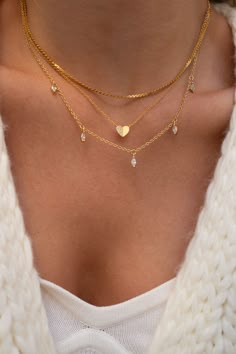 Gold Half Pave Heart Necklace Vermeil Length of Necklace: approx. 16 - 18 inches (adjustable) Vintage Gold Jewelry Aesthetic, Prom Necklace Gold, Cute Necklaces Aesthetic, Necklace Layering Ideas, Necklaces Summer, Pave Heart Necklace, Xoxo Jewelry, Stackable Necklaces, Prom Necklaces