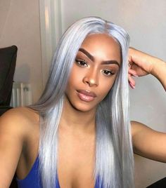 Hair Colorful, Virgin Hair Wigs, Grey Wig, Human Virgin Hair, Hair Laid, Lace Hair, Hair Weave, Straight Wig, White Hair