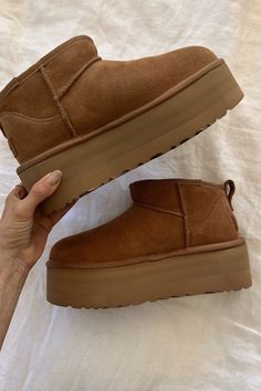 Ugg Ankle Boots, Swag Shoes, Platform Slippers, Platform Ankle Boots, Dream Shoes, Trendy Shoes