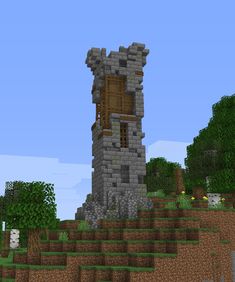 an image of a castle in minecraft