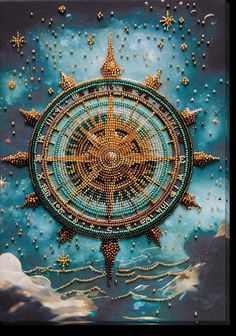 Embark on a creative journey with the [DIY Bead Embroidery Kit Find Your Way, Deco Scenes, Compass with beads]. Inspired by the timeless allure of navigation and the art of exploration, this kit brings a compass-themed decorative scene to life with dazzling beads. Size:24 * 30 cm = 9.4 "* 11,8" Number of colors: 15 The set AB-932 *✴ 🎀 𝒾𝓃𝒸𝓁𝓊𝒹𝑒𝓈 🎀  🎀natural art canvas with applied schematic image, 🎀all the necessary beads Preciosa (Czech Republic) ; 🎀beaded needles, 🎀Symbolic instruction schema The Inspiration: Inspired by the age-old spirit of adventure, this kit captures the beauty and precision of a compass, evoking tales of wanderlust and discovery. Its intricate design pays homage to classic navigation tools, making it a treasure for those who love crafting and travel. The Fabric For Embroidery, Beaded Artwork, Needlecraft Kits, Sublimation Ideas Projects, Beaded Hair Pins, Sublimation Ideas Projects Inspiration, Diy Bead Embroidery, Diy Embroidery Kit, Bird Beads