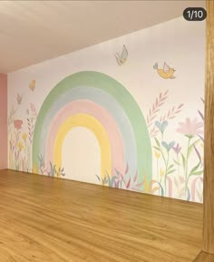 bedroom wall painting ideas Storage Nursery Ideas, Playroom Decoration Ideas, Unicorn Mural, Bedroom Wall Painting Ideas, Bedroom Ideas Girl, Playroom Decorating Ideas, Playroom Mural, Bedroom Wall Art Ideas