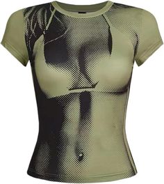 The 3D Body Print Crop Top is a bold and trendy statement piece, perfect for those who love to make a fashion-forward impression. With a unique 3D body print design, this crop top hugs your curves and offers a flattering fit that enhances your figure. Ideal for pairing with high-waisted jeans, skirts, or shorts, this eye-catching top is perfect for casual outings, parties, or nights out. Its edgy, modern design adds a fun and playful vibe to your wardrobe, making it a must-have for any fashionista.

#3DBodyPrintTop #CropTopStyle #TrendyFashion #BoldOutfits #FashionForward #StatementTop #CasualChic #EdgyStyle #PartyOutfits #fashionista White Graphic Crop Top, Summer Clothes For Women, Backless Dress Summer, Heat Map, Green Long Sleeve Top, Shein Icon, Graphic Crop Top, White Tee Shirts, Streetwear Summer