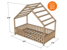 Plan Content: ✅ 2D Plans ✅ 3D Diagrams with step-by-step instructions ✅ Detailed wood drawings ✅ Lumber shopping list ✅ Lumber cut list. Transform your child's room with our DIY Montessori Twin Bed Frame Plans. This digital download includes everything you need to build a beautiful and practical floor bed, perfect for toddlers and nurseries. Easy to follow and fun to build! Note: This product is not a physical product. After purchase, you will receive the plans in PDF format as a digital download. Timber List and cut list are included with the product. All the parts needed to create the product are individually drawn and sized. As an architect with professional working competence, I have added the 3D visuals and 2D drawings of the design in order to best explain it to you. Pictures are sup Twin Bed Frame Plans, Floor Bed Twin Size, Montessori Twin Bed, Twin Montessori Bed, Floor Bed Twin, Floor Bed Design, Floor Bed With Rails, Twin Floor Bed, Bed Twin Size