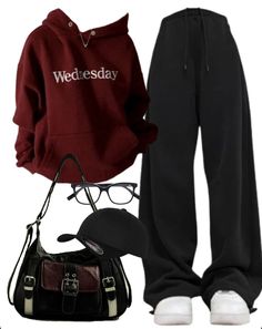 Baggy Clothes For Winter, Outfit Ideas Winter Baggy, Cute Outfits Sporty Casual, Hoodies Outfits Aesthetic, Cute Jackets For School, Streetwear Fashion Comfy, Cute Baggy Outfits For School, Street Fall Outfits, Baggy Sweatpants Aesthetic