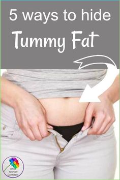 5 ways to hide tummy fat - choose your styles carefully and you can disguise the 'pot' Tummy Hiding Dresses, Dress That Hides Stomach, Round Tummy Outfit, Outfits For Stomach Pouch, Summer Outfits When Bloated, Clothes For Mommy Tummy, How To Hide Your Big Belly, How To Hide Flabby Stomach, How To Dress When You Have A Belly