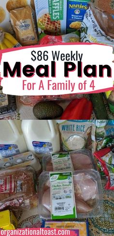 the meal plan for a family of 4