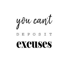 the words you can't deposit excess are shown in black and white, against a white background