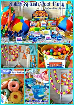 a birthday party with lots of colorful decorations