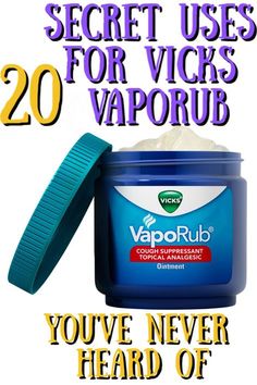 Vic Vaporub, Chesty Cough, Chest Rub