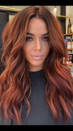 Brown Red Copper Hair, Brown Red Copper Hair Color, Brown Red Copper, Red Copper Hair, Hair Color Auburn Brown, Copper Brown Hair Color, Balayage Hair Copper, Highlights Red, Copper Brown Hair