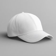 Hat Mockup, White Casual Six-panel Baseball Cap, White Adjustable Baseball Cap, Cap Mockup, Casual White Wide-brim Baseball Cap, White Logo Baseball Cap, White Baseball Cap For Sports, One Size, White Baseball Cap, White Caps