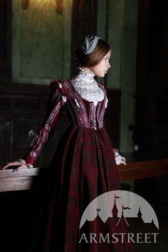 Medieval Dress "Beautiful Ginevra" Medieval Costume, Medieval Dress, Medieval Clothing, Medieval Fashion, Historical Costume, Historical Dresses, Fantasy Fashion, Historical Clothing, Costume Dress