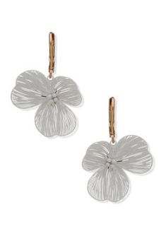 Add femininity to any outfit with these open-flower drop earrings from Lonna & Lilly. | Lonna & Lilly Gold Tone Open Flower Drop Earrings Formal White Gold Flower-shaped Earrings, Nickel-free White Teardrop Flower Earrings, Nickel-free White Gold Flower Shaped Earrings, Nickel-free Gold Flower Shaped Earrings, White 14k Gold Flower-shaped Earrings, Open Flower, Fashion Jewelry Earrings, Online Earrings, Mixed Metals