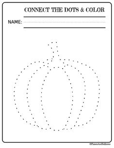 connect the dots and color worksheet