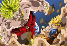 Goku And Broly, Broly Dbs, Dragon Ball Af, Kid Goku, Dbz Characters, Dragon Ball Super Art