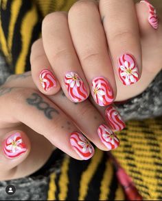 Unghie Nail Art, Cute Summer Nails, Nail Art Hacks, Funky Nails, Summer Nail, False Nail, Nail Games, Nail Stamping