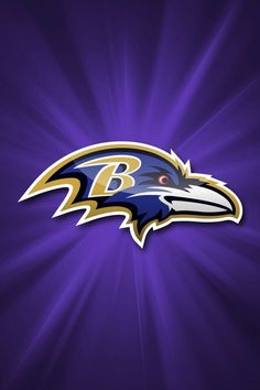 the baltimore ravens logo on a purple background