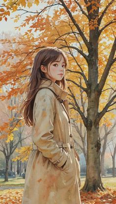 anime wallpaper fall girlie Anime Fall Wallpaper, Seasonal Artwork, Hot Characters, Anime Magic, Cozy Vibes, Fall Foliage, Cool Items