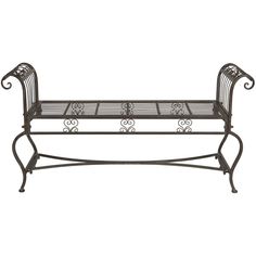 PAT5004B Outdoor/Patio Furniture/Outdoor Benches Iron Bench, Patio Bench, Farmhouse Apron Sink, Bathroom Towel Bar, Food Storage Containers Organization, Outdoor Porch, Rustic Living, Patio Umbrellas, Rustic Brown