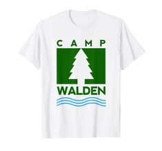 PRICES MAY VARY. Original 'Camp Walden' shirt design - classic Camp Walden logo with tree and river water. Camp Walden T-Shirt - Girls summer camp shirt for girls who love Camp Walden and want to wear the shirt all year round. Perfect for Camp Walden fans everywhere! Girls Camp Walden Tee. Lightweight, Classic fit, Double-needle sleeve and bottom hem Girls Camp, Camping Shirt, Branded T Shirts, Shirts For Girls, Top Styles, Fashion Branding, Shirt Designs, Camping, ? Logo